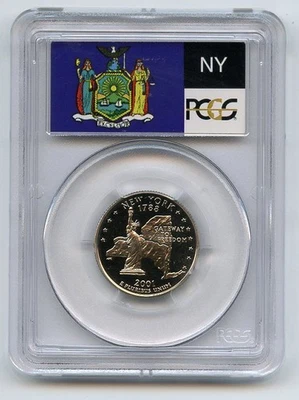 2001 S 25C Clad New York Quarter PCGS PR70DCAM - Image 1 of 2