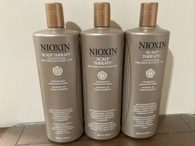 Lot of 3 NIOXIN SYSTEM 7 Scalp Therapy Conditioner Medium Coarse Hair 33.8 oz - Image 1 of 2