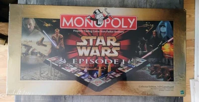 Monopoly Star Wars Episodio 1 Edición Coleccionista Juego 3D Tablero de Juego SELLADO 1999 Foto 1 de 4