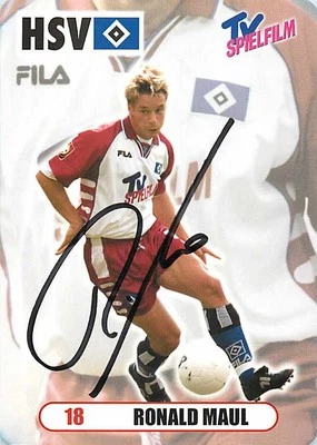 Ronald Maul Original Autogrammkarte HSV - ca.10cm x 15cm - Bild 1 von 2