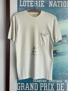 Vintage 60s Towncraft Penneys Senior Cord Selvedge Pocket White Shirt Sz M - Picture 1 of 11