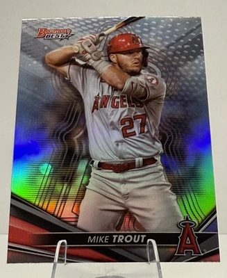 2022 Bowman’s Best Mike Trout #14 Refractor Los Angeles Angels - Image 1 of 2