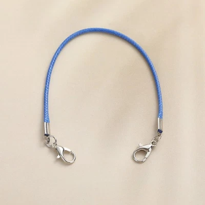 20 peças cordão de corda de couro fecho lagosta duplo para bolsa pingente de boneca - Imagem 1 de 4