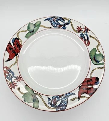 Sakura 11” Plato de Cena Laredo, 1993, Sombrero de Vaquero Bufanda Botas UN PLATO Foto 1 de 4