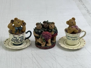Boyds Bears 3PC Berry Jam Lot F.o.B. Teabearie Hugsly Whimsly Frank Oscar - Foto 1 di 11