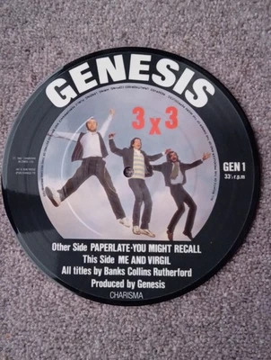 Genesis  3 X 3  - 7"  Picture Disc Vinyl Single   - Image 1 of 3