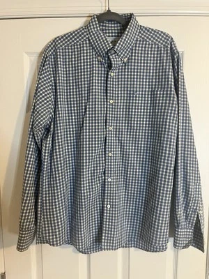 Camisa de vestir Southern Tide usada. Grande, ajuste a medida. Foto 1 de 4