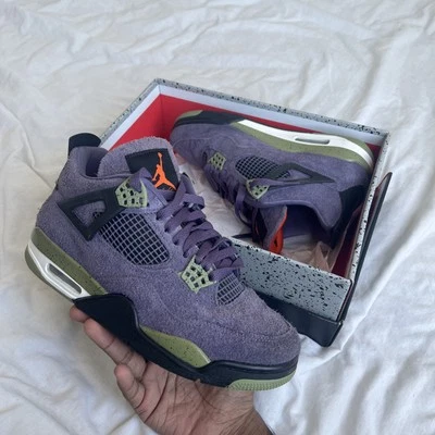 Immaculate Condition Nike Air Jordan 4 Retro Canyon Purple UK Size 7.5 with Box - Image 1 of 4