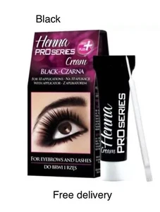 Verona  Henna Cream Pro Series for Eyebrows with Applicator Kit Tint Black - Picture 1 of 6