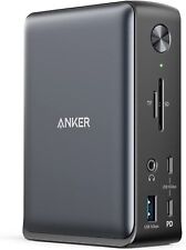 Estación de acoplamiento Anker 13 en 1 USB-C triple pantalla HDMI 85W carga para computadora portátil