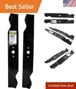 Premium 2-Blade Set for 42" Mowers - Replaces MTD, Cub Cadet, Troy-Bilt - Picture 1 of 10