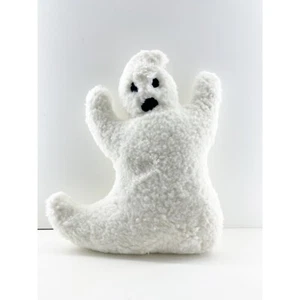 Pottery Barn White Ghost-Shaped Halloween Adorable Throw Pillow Brand New - Picture 1 of 1