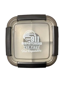 911 Dispatcher Il Primo Risponditore EMS Vigili del Fuoco Pranzo Bento Box Nero - Foto 1 di 2