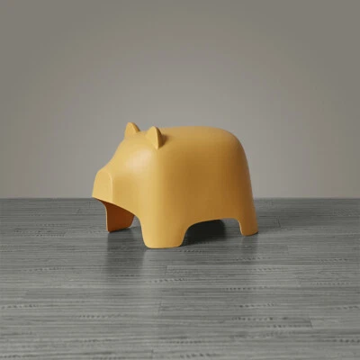 Nordic cartoon low stool home creative plastic cute fashion animal shoe stool - Image 1 of 4