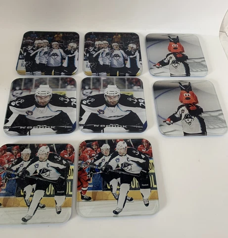 Milwaukee Admirals Drink Coasters - 8 Two of Each Scott Ford~Roscoe and Mascot Cover