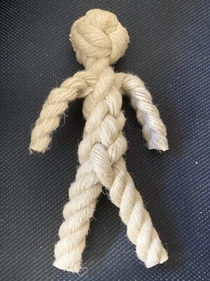 Traditional Made Rope Man Dog Toy - Tug, Throw, Fetch Toy - Image 1 of 4