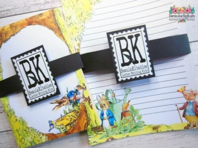 Letter Writing Set, Vintage Peter Rabbit Stationery Kit, Personalised - image 1 of 4