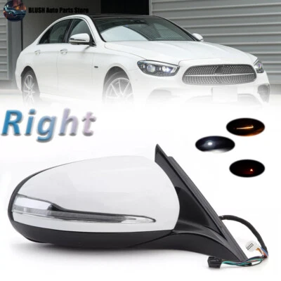 Side Door Mirror Right Side White For Mercedes Benz W213 E class E300 2016-2021 - Imagem 1 de 4