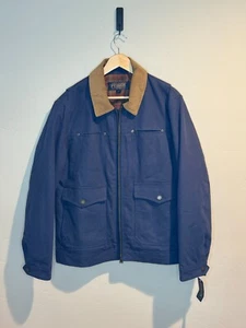 NWT Men's Pendleton Carson City Canvas Barn Coat - Blue - Large - $195 - PND01 - Picture 1 of 8