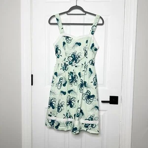 MODCLOTH Unicorn "Heck Yes" Jellyfish Octopus Print Rockabilly Dress Size M HTF - Imagen 1 de 10