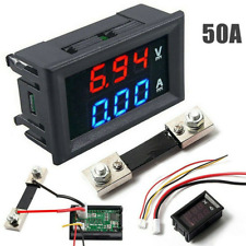 DC0-100V 50A ampèremètre numérique voltmètre DEL double volt ampèremètre avec shunt