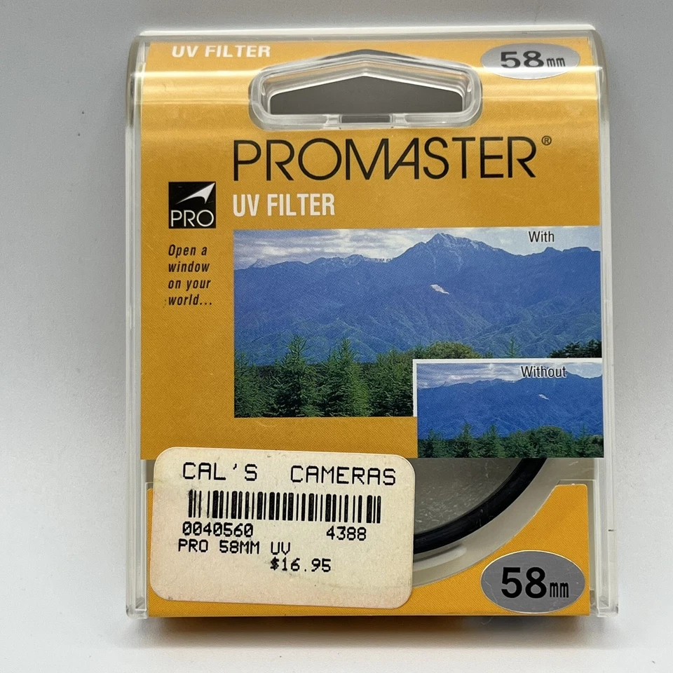Promaster UV Filter - 58mm - Camera Lens Filter - New - Image 1 of 4