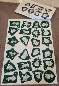 TRI CHEM Gráfico Verde Medianoche Gamuza Navidad Adornos Cuadro para Pintar 26 x 19 - Imagen 1 de 4