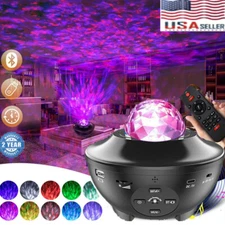 Bluetooth LED Galaxy Starry Night Light Projector Ocean Star Sky Party Lamp Gift