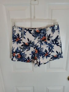 Sophie Rue pantaloncino donna tropicale floreale esposto cerniera vita media taglia small - Foto 1 di 16