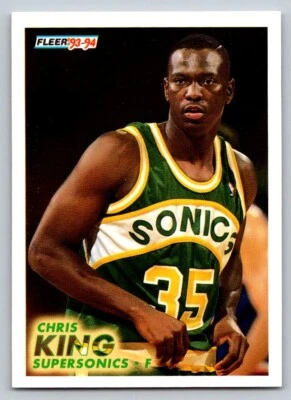1993-94 Fleer - Chris King #383 (RC) - Image 1 of 2