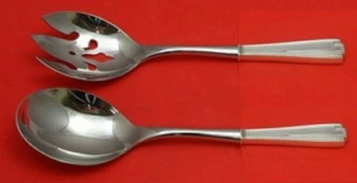 Juego de servir ensalada de plata esterlina Etrusca de Gorham 2 piezas perforadas personalizadas 10 1/2" Foto 1 de 3