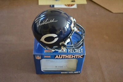 Dick Butkus Autographed Authentic Riddell Mini Helmet Mounted Memories Hologram - Image 1 of 2