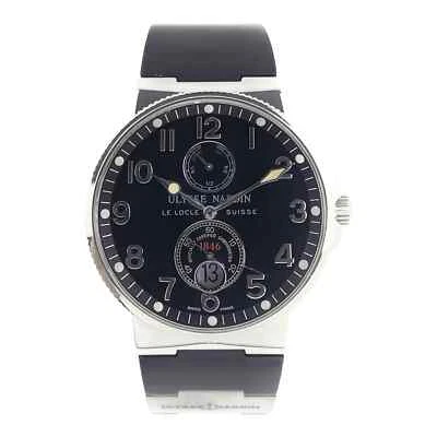 Reloj automático para hombre Ulysse Nardin acero inoxidable esfera negra 41 mm 263-66 Foto 1 de 4