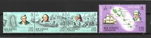 Neu Hebriden 1974 altes Set Schiffe/J.Cook/Karten Briefmarken (Michel 391/94) postfrisch - Bild 1 von 1