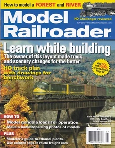 MODEL RAILROADER 7/10: FOREST SCENERY; MILWAUKEE ROAD AT KIRKLAND; ETHANOL PLANT - Picture 1 of 4
