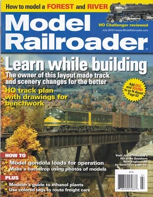 MODEL RAILROADER 7/10: FOREST SCENERY; MILWAUKEE ROAD AT KIRKLAND; ETHANOL PLANT - Image 1 of 4