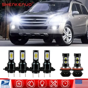 For Mercedes Benz GL450 2007-2012 E320 2008-2009 LED Headlight Fog Light Bulbs - Picture 1 of 11