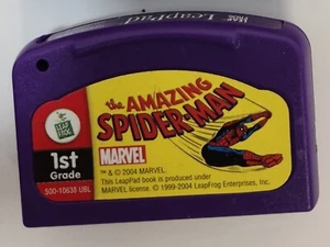 Leap Frog The Amazing Spider-Man 1st Grade Cartridge Only LeapPad Marvel 2004 - Picture 1 of 1