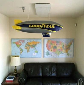 MASSIVE 33" Official Goodyear Large Inflatable Blimp NASCAR Dirigible w/Hang Kit