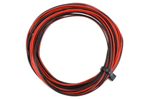 DCC Concepts ~ DCC Decoder Wire Stranded 6m (32g) Twin Red/Black ~ DCW-32RBT - Picture 1 of 3