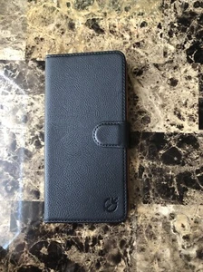 For iPhone 13 Pro Max Luxury BLACK Leather Card Wallet Protector Case NEW - Picture 1 of 13