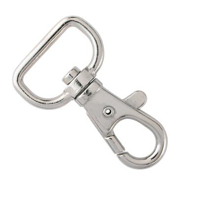 10 - Premium Metal Lobster Claw Clasps - Wide 3/4 Inch D Ring 360° Trigger Snaps • 7.99$