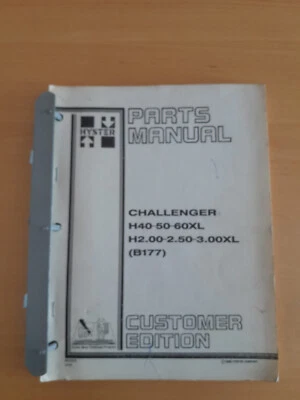 Hyster Stapler Ersatzteilkatalog Challenger H40-50-60XL B177 - Bild 1 von 2