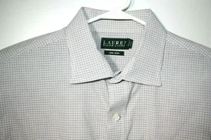 Ralph Lauren Non Iron Dress Shirt Men's 17 1/2 34/35 Blue 100% Cotton RN 41381 - Picture 1 of 4