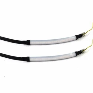 Universal Wrap Around Mount Amber LED Turn Signal Light Strips For Motorcycle - Bild 1 von 3
