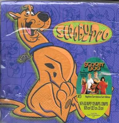 Servilletas de fiesta Scooby-Doo 16 unidades - nuevas en paquete - por sello lote de 2 paquetes Foto 1 de 2