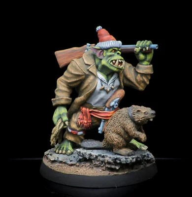 Pro Painted Christmas Ork With beaver - Image 1 of 4