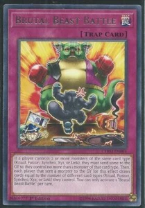 3x Yugioh 1a Edición CHIM-EN084 Brutal Beast Battle Raro Casi Nuevo - Imagen 1 de 1