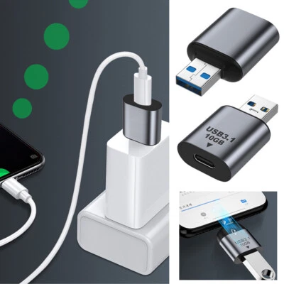 USB Type C Female Male USB 3.1 Adapter Converter Charger for iPhone 15 Samsung Ẏ - Image 1 of 4