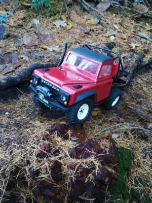 Land Rover Defender Cab mit Bögen Maßstab 1:10 Kamtec Scaler Crawler Karosserie